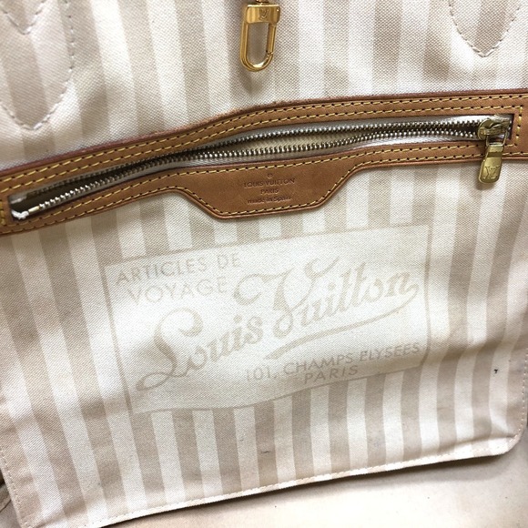 Louis Vuitton Monogram Rayleur Neverfull MM Tote Bag Brown - Picture 10 of 10